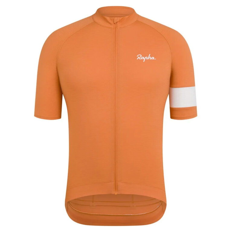 Rapha Core Lightweight Short Sleeve Jersey XS Dusted Orange / White