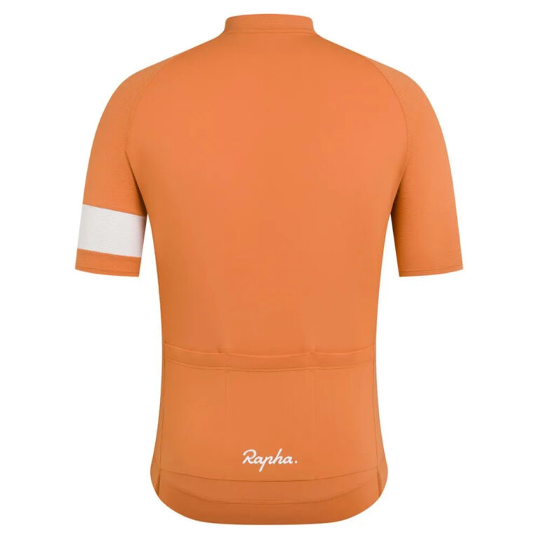 Rapha Core Lightweight Short Sleeve Jersey XS Dusted Orange / White - Image 2