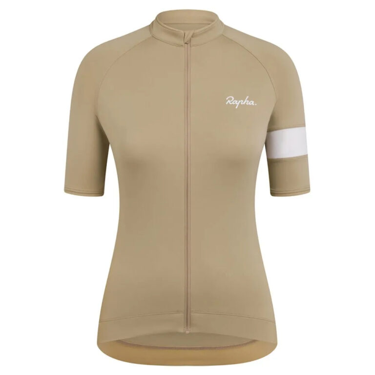 Rapha Core Short Sleeve Jersey L Tan / White