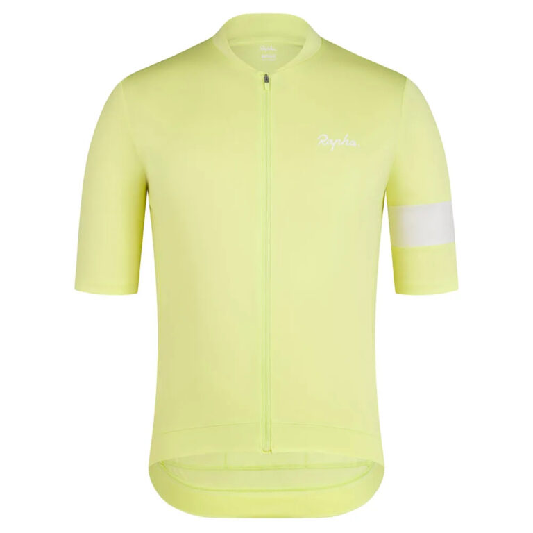 Rapha Core Short Sleeve Jersey XS Lime Green / White - 2XL Lime Green / White