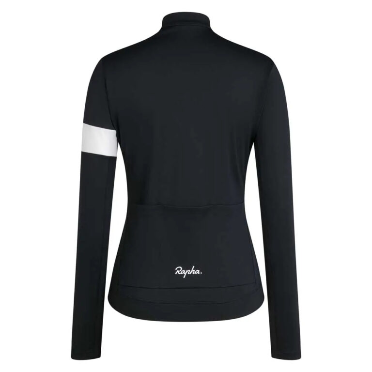 Rapha Core Thermal Long Sleeve Jersey 2XS Black / White - XL Black / White - Image 2