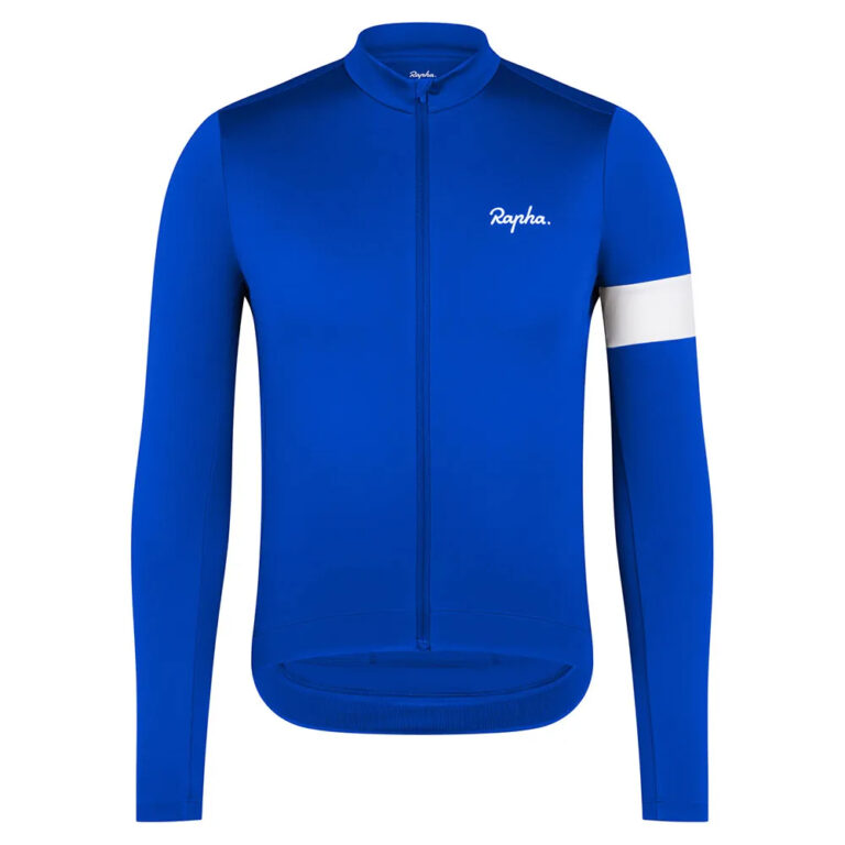 Rapha Core Thermal Long Sleeve Jersey XS Ultramarine / White - 2XL Ultramarine / White