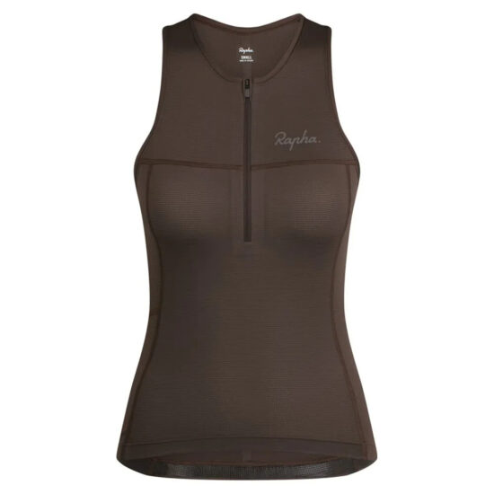 Rapha Sleeveless Jersey S Deep Coffee / Tan