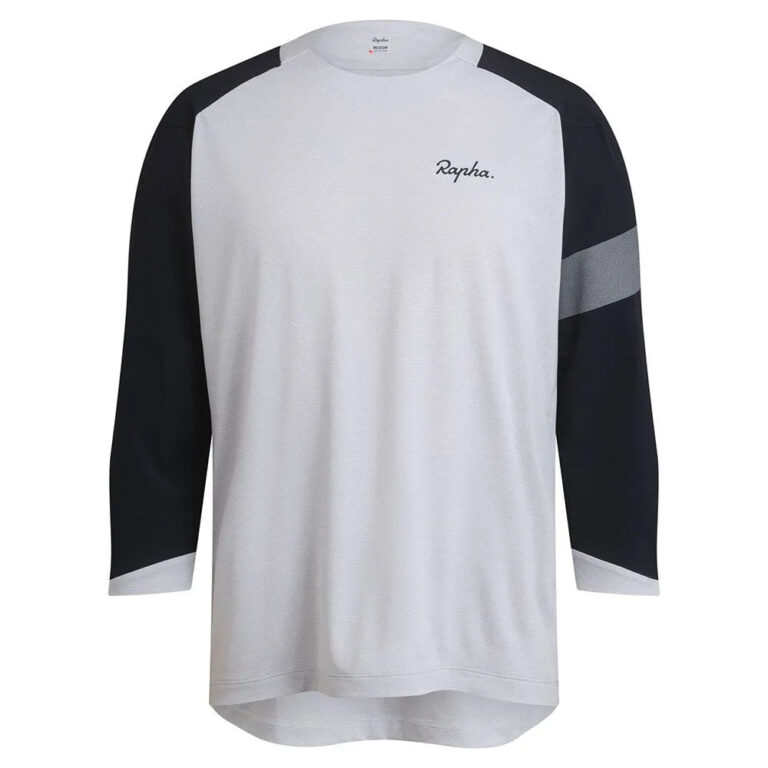 Rapha Trail 3/4 Sleeve Enduro Jersey XS Light Grey / Black - 2XL Light Grey / Black