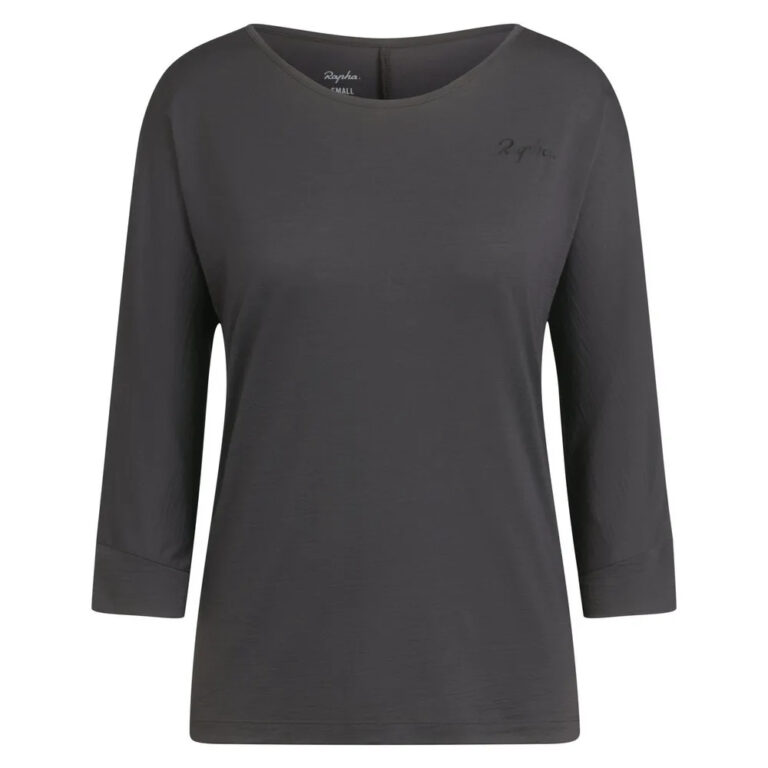 Rapha Trail Merino 3/4 Sleeve Enduro Jersey XS Dark Grey / Black - XL Dark Grey / Black - Image 3