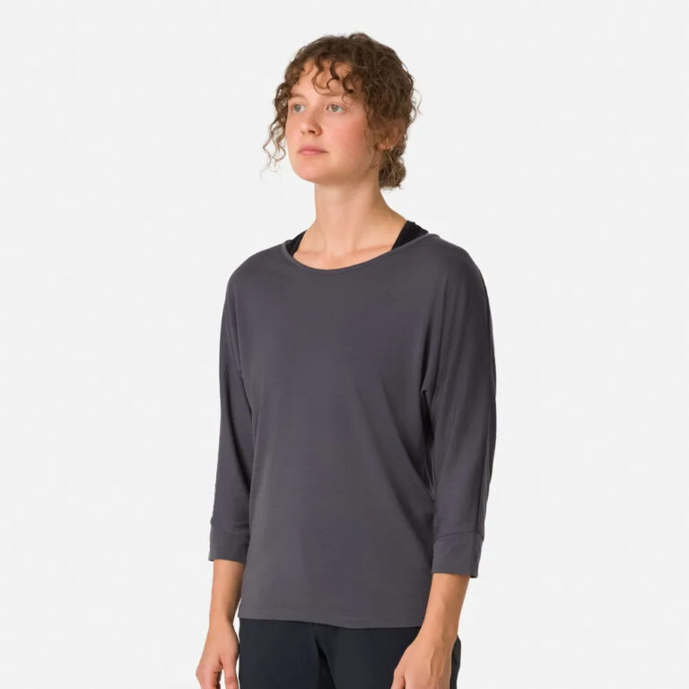 Rapha Trail Merino 3/4 Sleeve Enduro Jersey XS Dark Grey / Black - XL Dark Grey / Black - Image 6