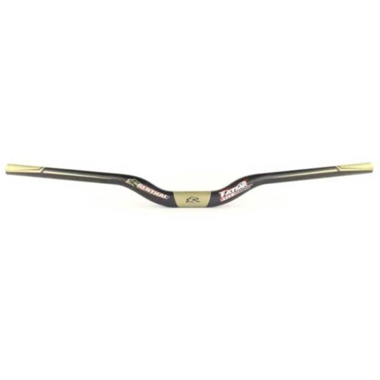 Renthal Fatbar Lite Carbon Rise 40 Mm Handlebar 31.8 mm &amp; 740 mm Black / Aluminium Gold