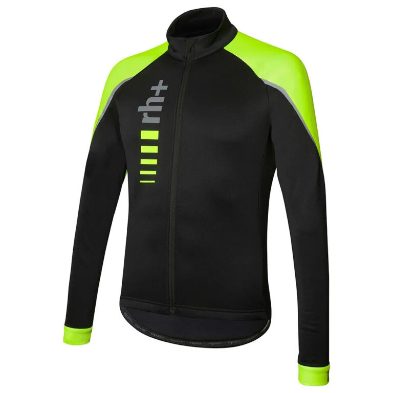 rh+ Rh+ Code II Long Sleeve Jersey S Black / Acid Lime