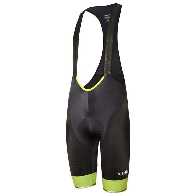 rh+ Rh+ Logo Evo Bib Shorts S Black / Acid Lime / Reflex - M Black / Acid Lime / Reflex