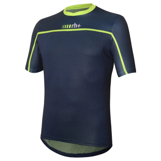 rh+ Rh+ Trail Short Sleeve Jersey M Night / Absolute Blue / Acid Lime