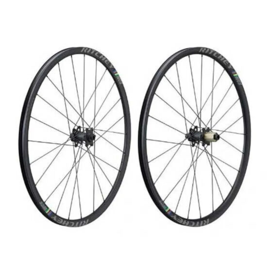 Ritchey WCS Zeta TA12 Disc Tubeless Road Wheel Set 12 x 100 / 12 x 142 mm &amp;  Shimano/Sram HG Black - Sram XDR Black