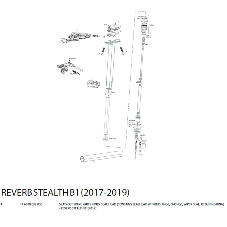 RockShox Reverb Stealth Inner B1 2017 Spacer One Size Black