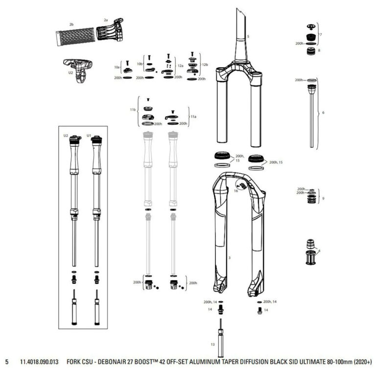 RockShox SID Ultimate Manual Boost 15x110 Mm 42 Offset Debon Air MTB Fork 27.5&acute;&acute; - 650B &amp; 80-100 mm Diffusion Black - Image 2