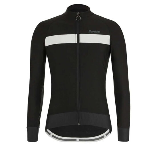 Santini Adapt Long Sleeve Jersey XS Black / White - M Black / White