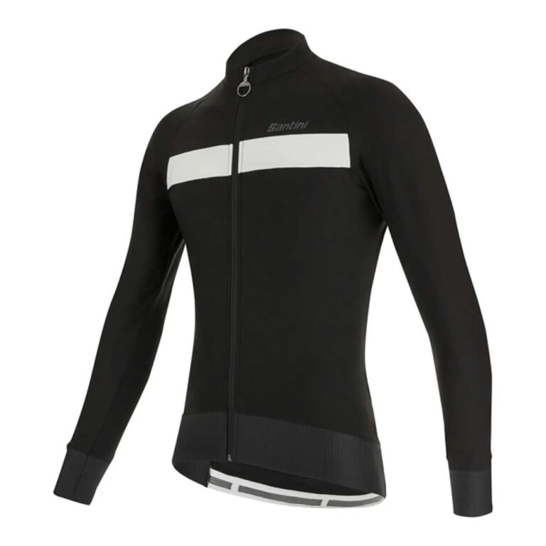 Santini Adapt Long Sleeve Jersey XS Black / White - M Black / White - Image 3