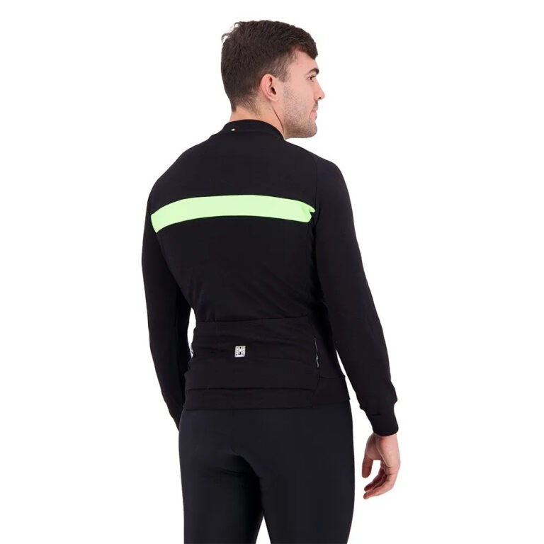 Santini Adapt Wool Thermal Long Sleeve Jersey XS Green Fluo - 4XL Green Fluo - Image 5