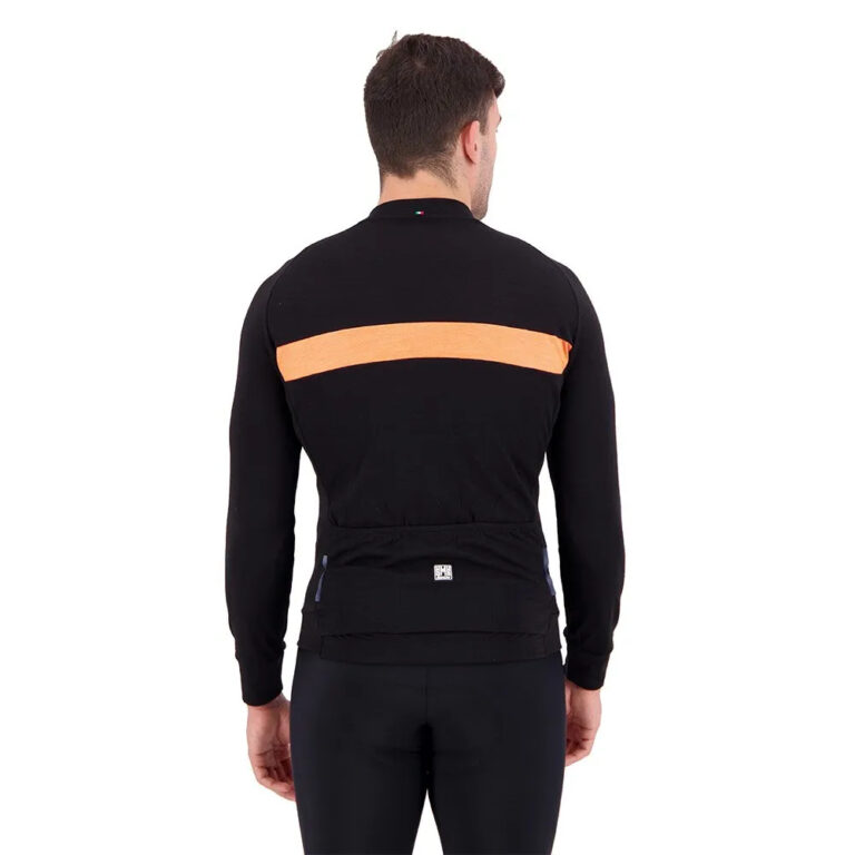 Santini Adapt Wool Thermal Long Sleeve Jersey S Orange - 3XL Orange - Image 2