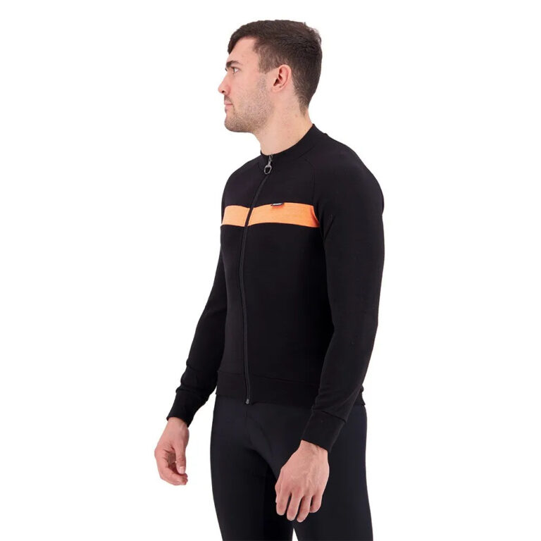 Santini Adapt Wool Thermal Long Sleeve Jersey S Orange - 3XL Orange - Image 4