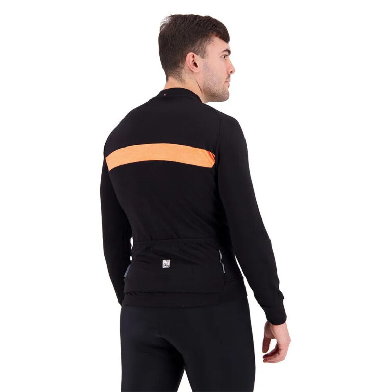 Santini Adapt Wool Thermal Long Sleeve Jersey S Orange - 3XL Orange - Image 5