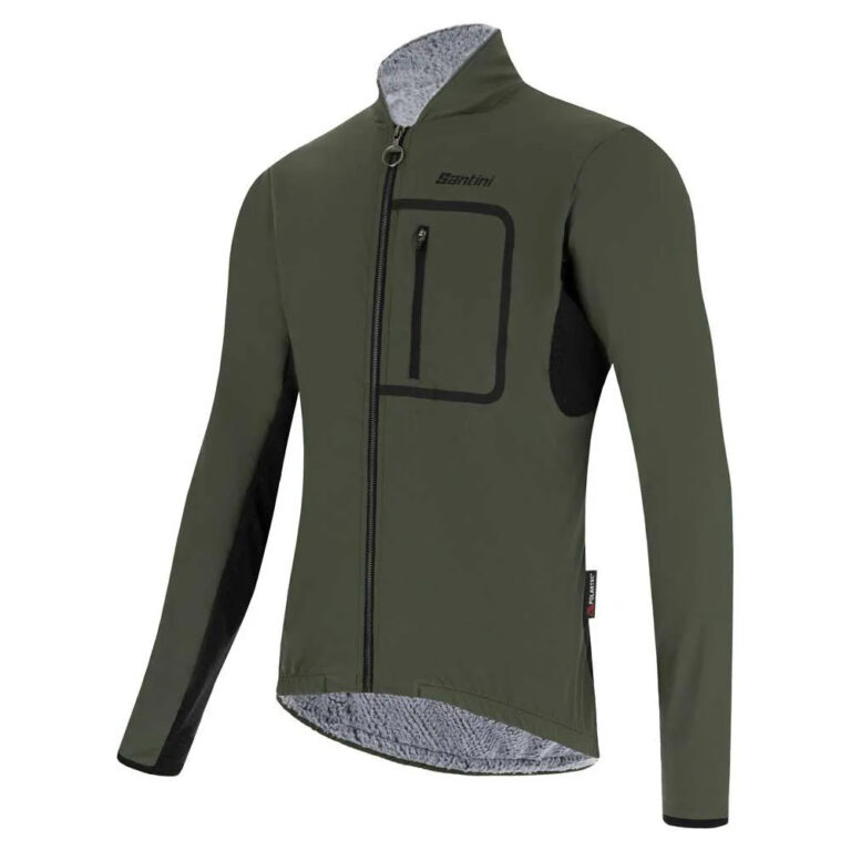 Santini Alpha T Jacket 2XS Military Green - 4XL Military Green - Image 3