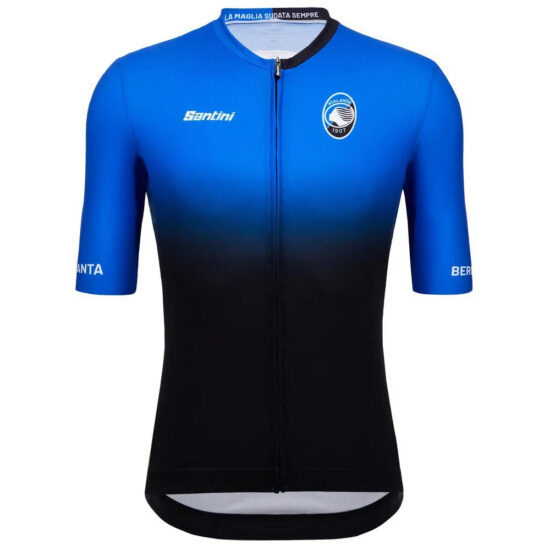 Santini Atalanta Short Sleeve Jersey S Black / Blue - XL Black / Blue