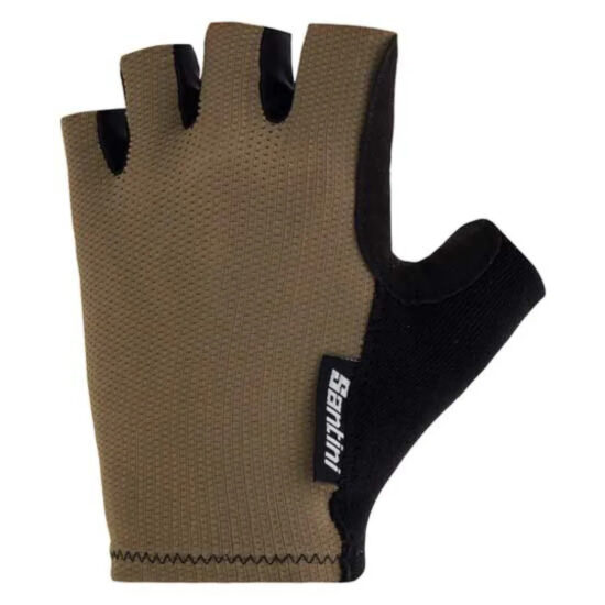 Santini Brisk Short Gloves L Military Green