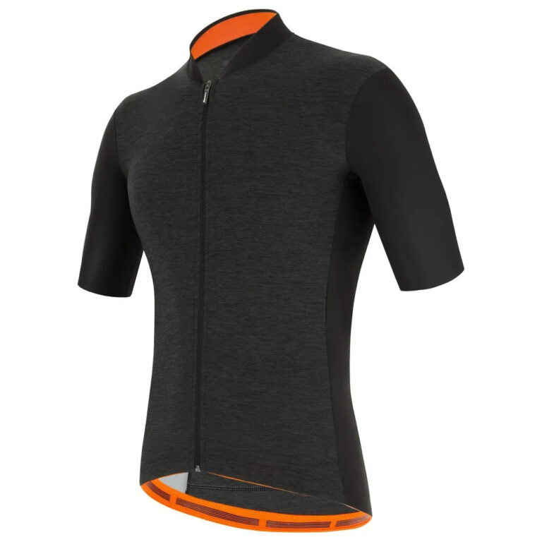 Santini Colore Puro Short Sleeve Jersey XS Black - M Black - Image 3