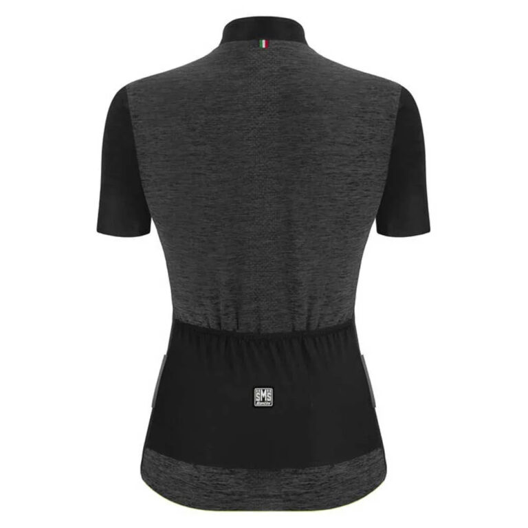 Santini Colore Puro Short Sleeve Jersey 2XS Black - 2XL Black - Image 2