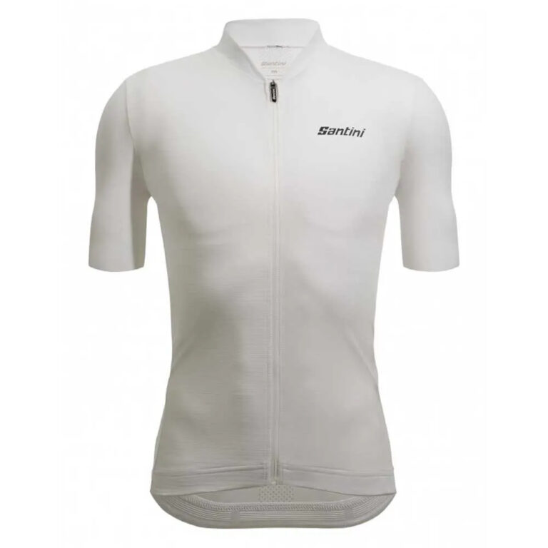 Santini Colore Puro Short Sleeve Jersey XS White - 6XL White