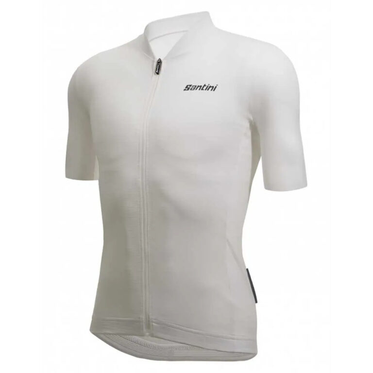 Santini Colore Puro Short Sleeve Jersey XS White - 6XL White - Image 3