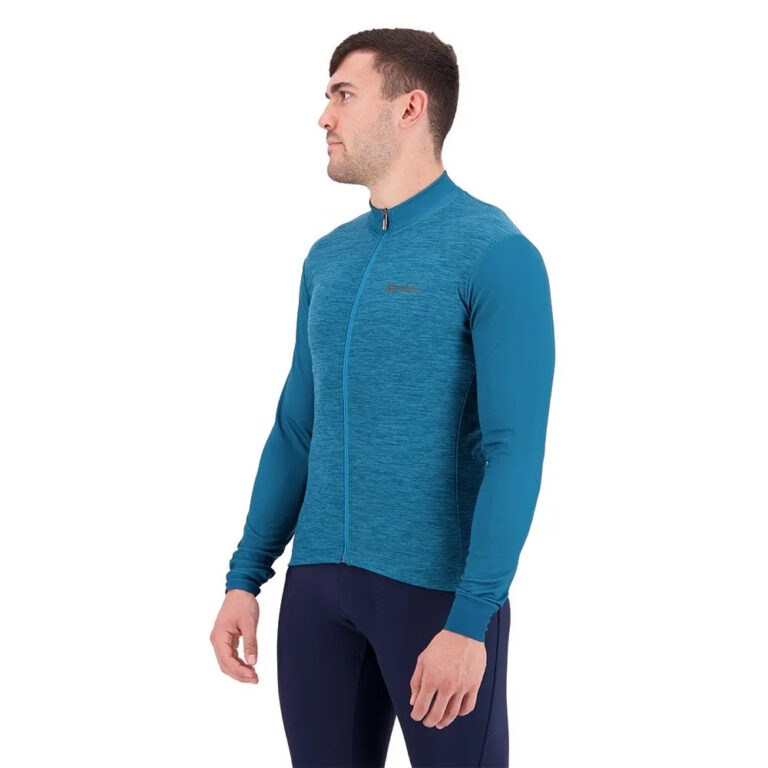 Santini Colore Puro Thermal Long Sleeve Jersey 2XL Teal - 4XL Teal - Image 4