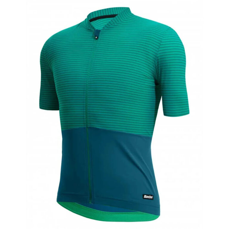 Santini Colore Riga Short Sleeve Jersey XS Green - 5XL Green - Image 3