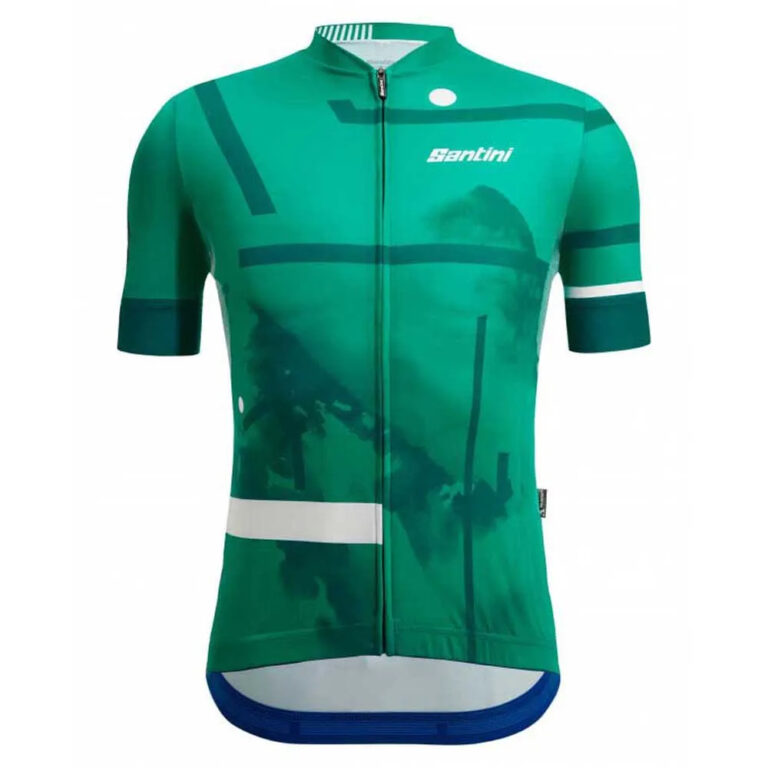 Santini Delta Berg Short Sleeve Jersey S Green