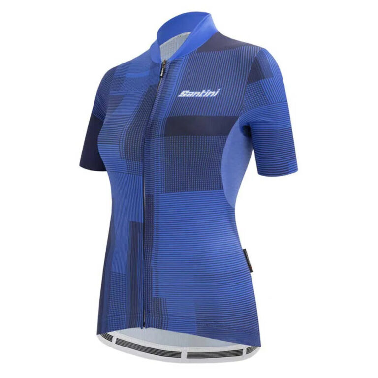 Santini Delta Kinetic Short Sleeve Jersey XS Blue - 2XL Blue - Image 3