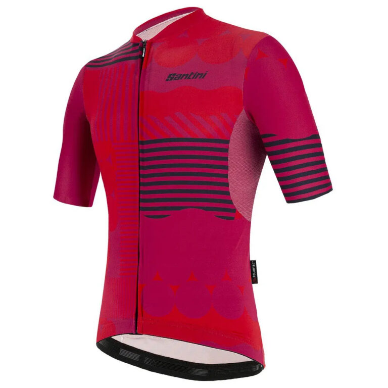 Santini Delta Optic Short Sleeve Jersey XS Red - S Red - Image 3