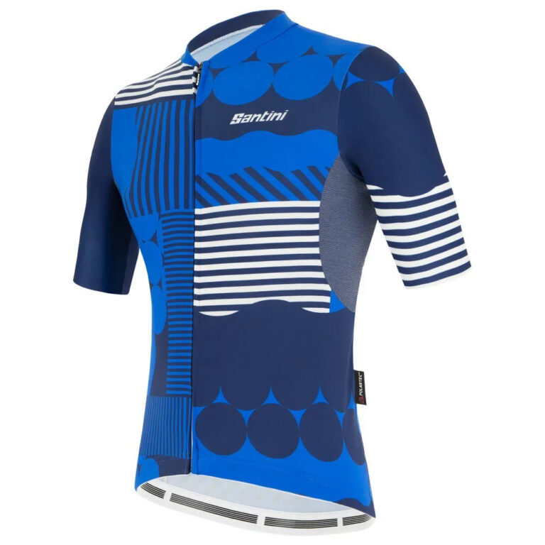 Santini Delta Optic Short Sleeve Jersey S Royal Blue - Image 3