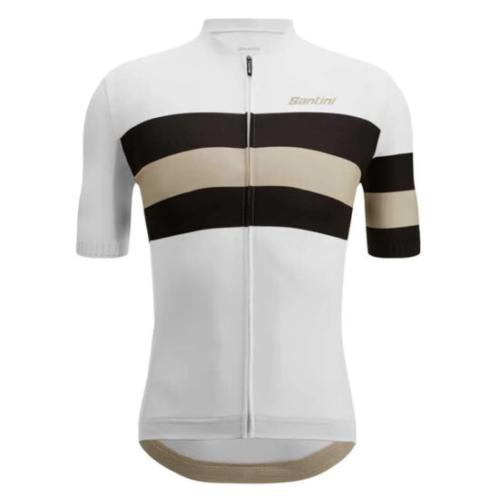 Santini Eco Sleek Bengal Short Sleeve Jersey XS White