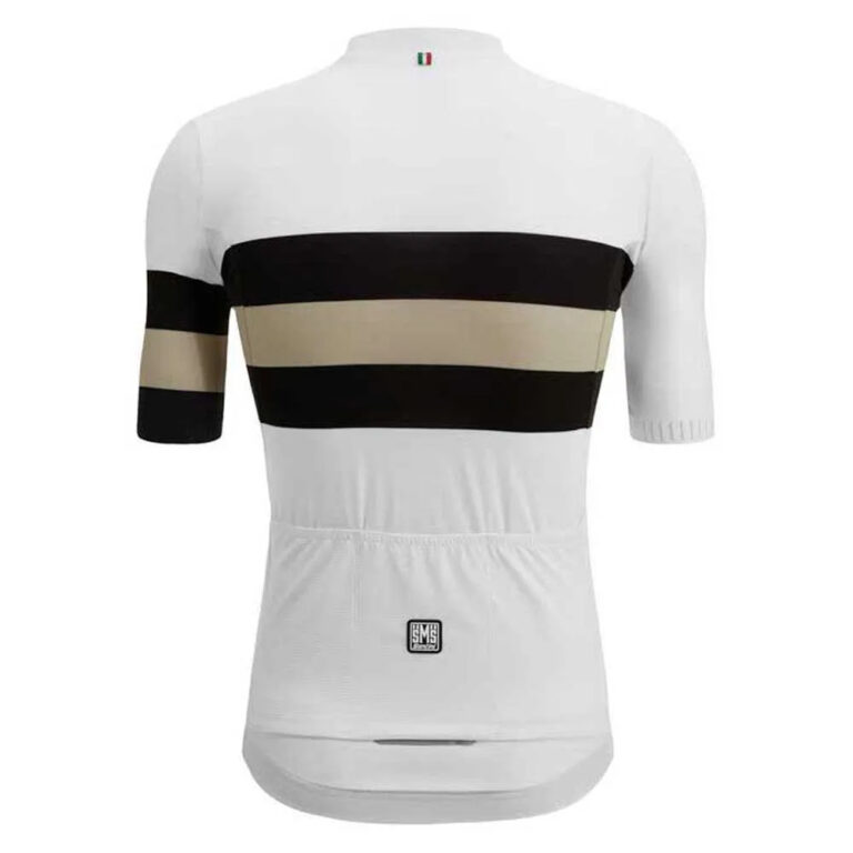 Santini Eco Sleek Bengal Short Sleeve Jersey XS White - Image 2