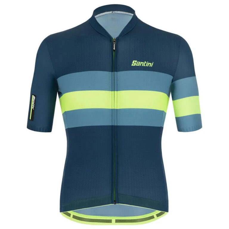 Santini Ecosleek Bengal Short Sleeve Jersey XS Fluo Green - S Fluo Green