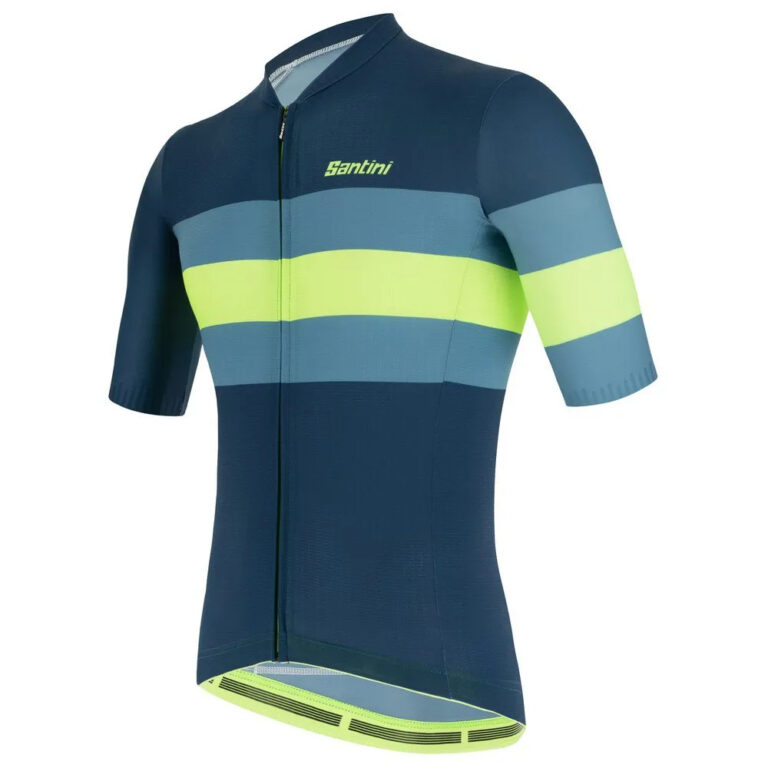 Santini Ecosleek Bengal Short Sleeve Jersey XS Fluo Green - S Fluo Green - Image 3