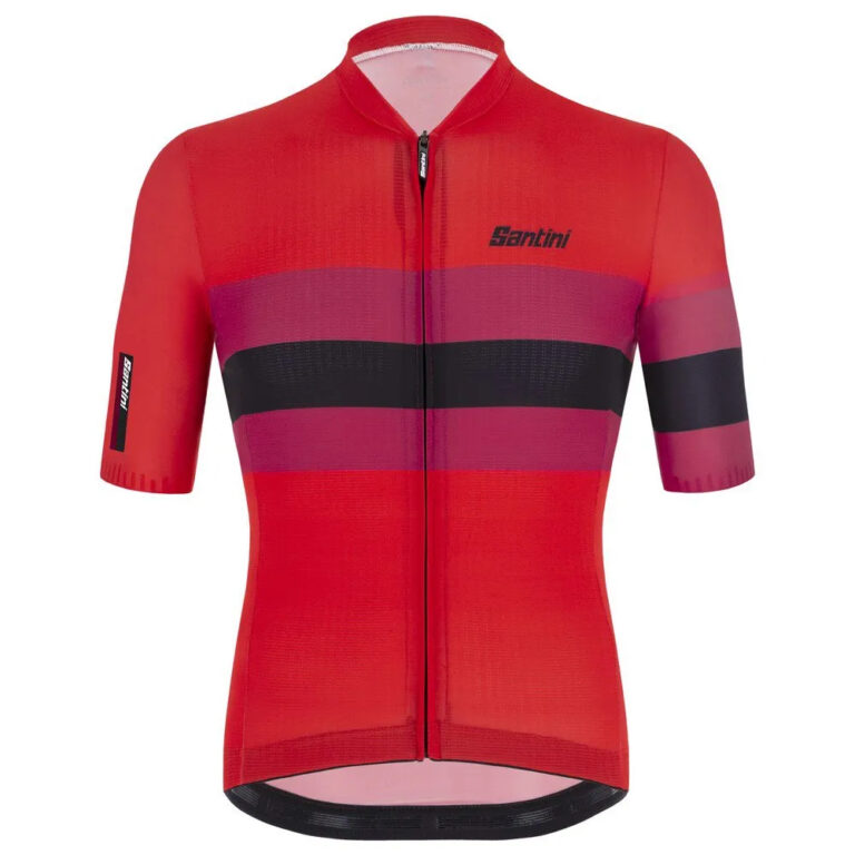 Santini Ecosleek Bengal Short Sleeve Jersey XS Red - S Red