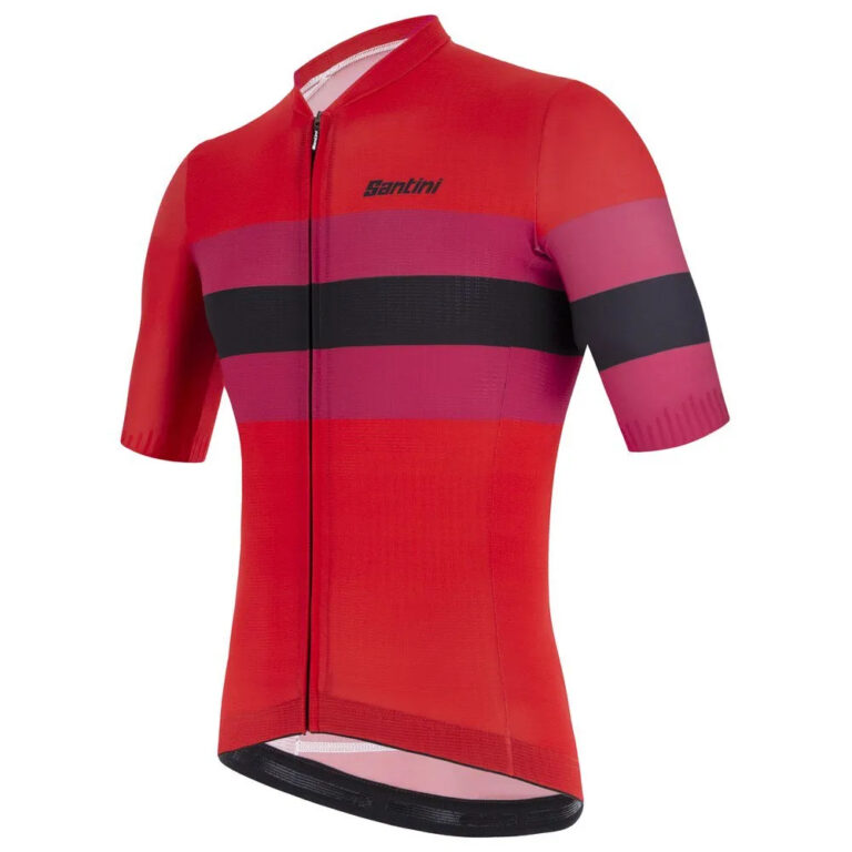 Santini Ecosleek Bengal Short Sleeve Jersey XS Red - S Red - Image 3