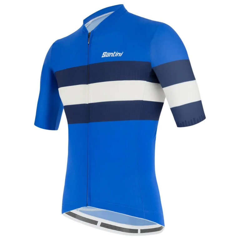 Santini Ecosleek Bengal Short Sleeve Jersey XS Royal Blue - Image 3