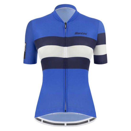 Santini Ecosleek Bengal Short Sleeve Jersey XL Blue - 2XL Blue