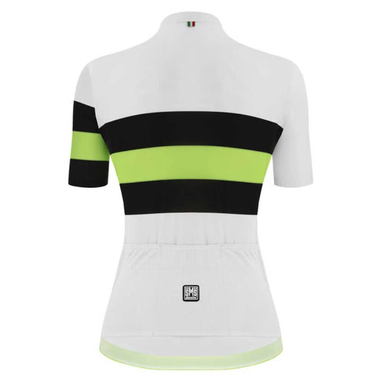 Santini Ecosleek Bengal Short Sleeve Jersey S White / Black - 2XL White / Black - Image 2