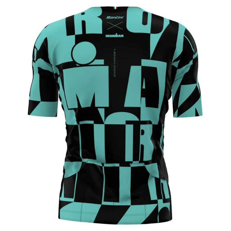 Santini Enigma X Ironman Short Sleeve Jersey XS Acqua - 2XL Acqua - Image 2