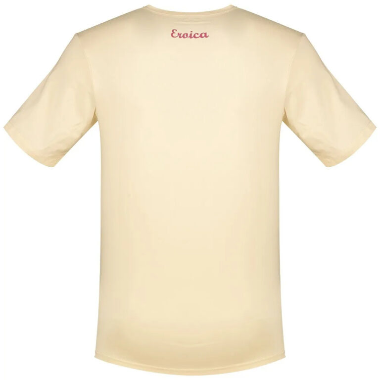 Santini Eroica Official Short Sleeve T-shirt 2XS Cappuccino - 3XL Cappuccino - Image 3