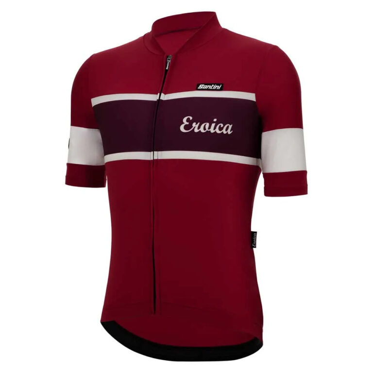 Santini Eroica Short Sleeve Jersey XS Bordeaux - M Bordeaux - Image 3