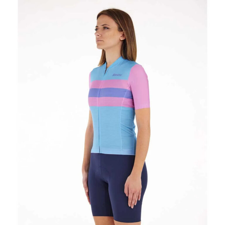 Santini Eslk Bengal Short Sleeve Jersey 2XS Turquoise - 3XL Turquoise - Image 4