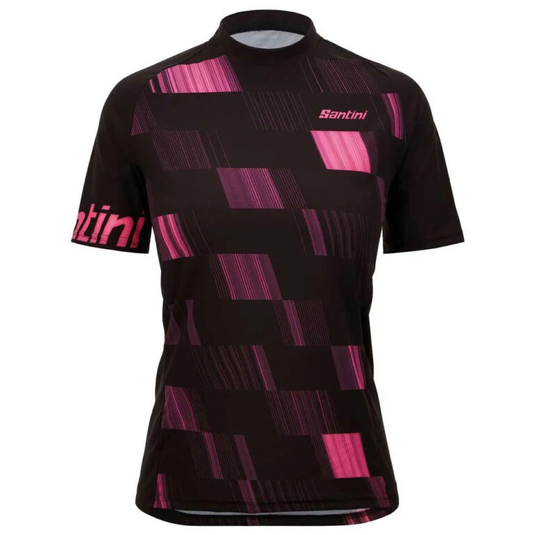 Santini Fibra Short Sleeve Enduro Jersey XS Black - XL Black